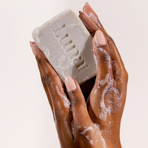 The World's FIRST (No)Soap™ natural cleansing bar clinically proven to be 30% more moisturising than traditional soap*. For intimate skin and everywhere else. Bathroom Product Photography, Soap Photoshoot, Ugc Examples, Soap Photography, Natural Cleansing, Skincare Business, Coconut Soap, Skincare Products Photography, Vegan Bar