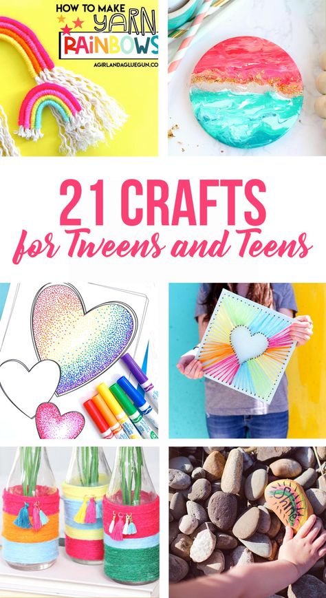 Creative crafts to keep teens and tweens busy. Easy craft projects for teens to work on with their friends. #teencrafts #diycrafts #easycrafts #tweencrafts Craft Projects For Teens, Friends Crafts, Easy Crafts For Teens, Diy Crafts For Teens, Diy Crafts For Girls, Friend Crafts, Diy Crafts For Adults, Mothers Day Crafts For Kids, Diy Art Projects