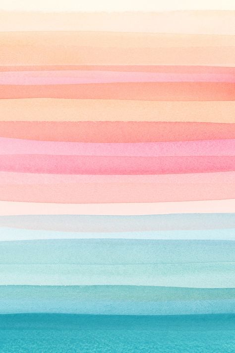 Rainbow Watercolor Wallpaper, Ocean Pattern Wallpaper, Background Prints Pattern, Watercolor Beach Wallpaper, Free Iphone Wallpaper Backgrounds, Beach Pattern Design, Colorful Stripes Background, Colorful Pattern Wallpaper, Watercolor Background Ideas