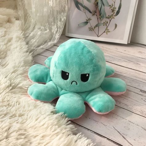 Mood Octopus, Cute Clown Makeup, Reversible Octopus, Octopus Stuffed Animal, My First Story, Octopus Plush, Cute Squishies, Cute Octopus, Ideal Toys