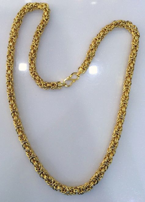 Buy Gold Chain 22 K Gold Link Chain Fine Jewelry Necklace online on Etsy India. Shop for handmade, vintage and unique Necklaces items from ETHNICJEWELART online on Etsy Gents Jewellery, Mens Gold Chain Necklace, Gold Neck Chain, Gold Chain Men, Fine Jewelry Necklace, Planning List, Chain Jewellery, Men Chain, Gold Jewelry Simple Necklace