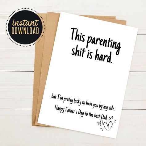 Funny Father's Day Card, Printable Father's Day Card, 5x7 Fathers Day Humor, Card for Husband, Card from Wife #printablecard #printables #fathersday #printables #cards #greetingcard #greetingcards #fathersdaycard #stationary #giftideas #printablefathersdaycard #printondemand #megclaytondesigns #digitaldownload #thecraftiestlawyer #shopsmall #etsy #etsyshop #supportsmallbusinesses #giftideas #digitalcard #cardmaker #etsycards #etsytexas #instacards #cutecards #handmade #texasmade Funny Fathers Day Card From Wife, Husband Fathers Day Cards From Wife, Diy Fathers Day Cards From Wife, Fathers Day Card To Husband, Father’s Day Card For Husband, Funny Fathers Day Cards Hilarious, Funny Fathers Day Card Ideas, Fathers Day Cards From Wife, Fathers Day Card For Husband