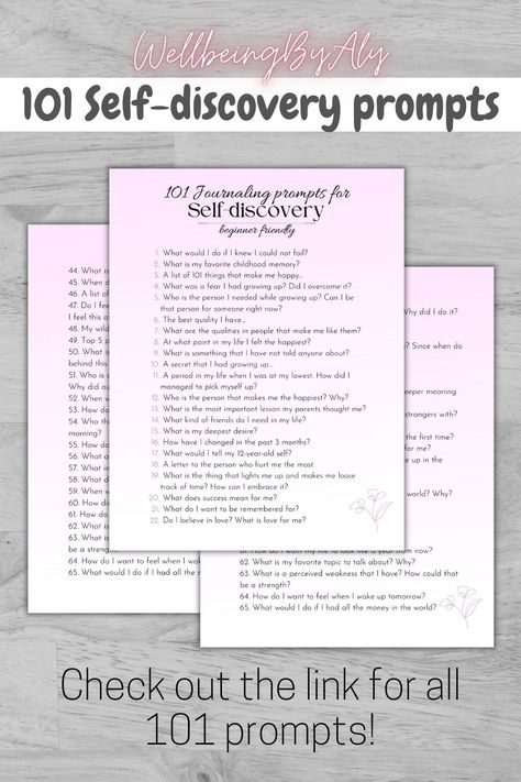 Finding Myself Journal Prompts, Journal For Self Discovery, Self Discovery Journal Prompts 30 Day, Tarot For Self Discovery, Journal Prompts For Self Discovery Career, The Best Version Of Myself, Best Version Of Myself, Creative Planner, Self Discovery