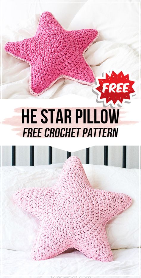 crochet SIRIUS THE CROCHET STAR PILLOW free pattern #Pillow #crochet#freecrochetpattern via @shareapattern.com Crochet Front Post, Crochet Starfish, Crochet Star Patterns, Crochet Pillow Patterns Free, Star Pillow, Crochet Star, Crochet Decor, Popular Crochet, Crochet Pillow Cover