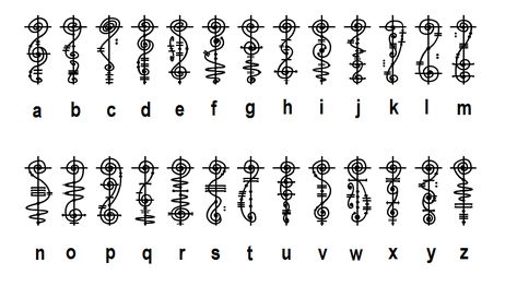 Vulcan Alphabet, Vulcan Language, Vulcan Script, Ciphers And Codes, Star Trek Tattoo, Ancient Letters, Ancient Alphabets, Different Alphabets, Alphabet Tattoo Designs