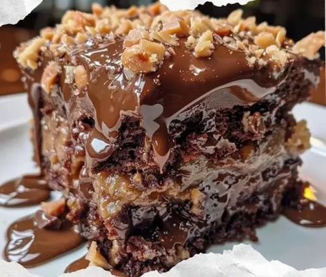 Incredible easy recipes German Chocolate Poke Cake, Butter Pecan Fudge Recipe, Microwave Peanut Butter Fudge, Old Fashioned Bread Pudding, Chocolate Poke Cake, Bolo Chocolate, Sweet Easy, Decadent Chocolate Desserts, Boxed Cake