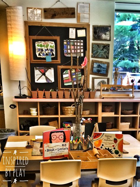 A Reggio-Inspired Classroom Design – Kinderland Tour Part 2 – inspired by play Reggio Emilia Classroom, Reggio Inspired Classrooms, Reggio Emilia Inspired, Reggio Classroom, Kind Photo, Classroom Organisation, Reggio Inspired, Play Spaces, New Classroom