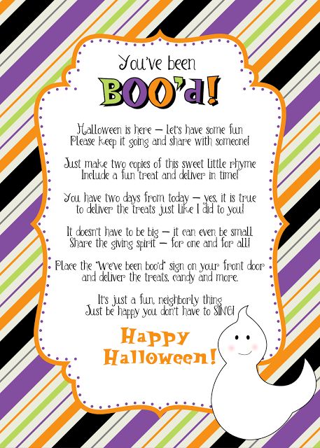 You've been BOO'D - FREE Printable! Youve Been Bood, Staff Ideas, Books Clipart, Been Booed, Kid Lunches, You've Been Booed, Halloween Office, Youve Been, Building Community