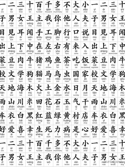 Chinese Simple Words, Cantonese Writing, Chinese Alphabet Letters, Chinese Alphabet, Learn Chinese Characters, Bahasa China, Chinese Language Words, Chinese Letters, Basic Chinese