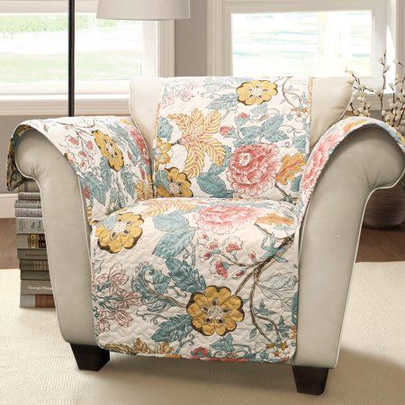 Floral chair living room