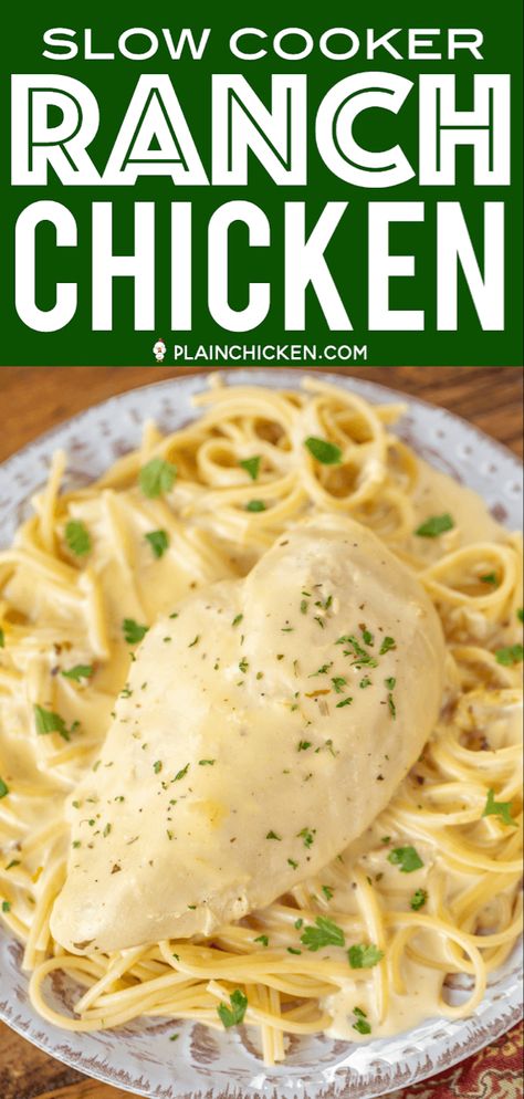 Hidden Valley Ranch Chicken Crockpot, Chicken With Hidden Valley Ranch Packet, Crockpot Chicken Recipes Ranch Packet, Crock Pot Boneless Chicken Breast, Hidden Valley Ranch Chicken, Slow Cooker Ranch Chicken, Soup Chicken Broth, Ranch Chicken Crockpot, Delish Dinners