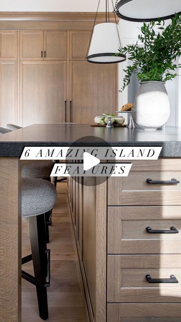 Melissa Manzardo Hryszko on Instagram: "Six amazing features we incorporate into this kitchen island. First up is seating on two sides. This is ideal for an area where you can get engaged in conversation. We have had this set up in our last two homes, and I love it so much more than a row of seats. Next, we took advantage of the depth of this island by incorporating additional cabinetry under the counter. It creates a perfect place to help keep your kitchen organized and store items you don’t need to access that often. Integrated fridge drawers are a great addition if you have room, the perfect spot to store beverages or load them up with fruits & veggies. In most homes, the island is where all of the food preparation takes place, so it made perfect sense to add a trash and recycling cen Island Fridge Drawer, Kitchen Island Seating On Two Sides, Island Seating 2 Sides, Drawers On End Of Kitchen Island, Kitchen Island Drawer Organization, Kitchen Island With Drawers And Seating, Island With Seating On Two Sides, Kitchen Island With Seating On Two Sides, Kitchen Island Base