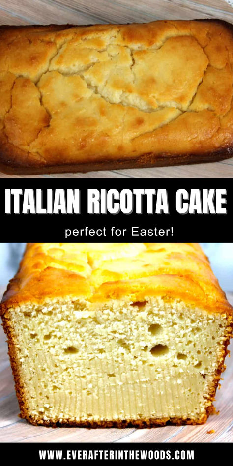 Italian Ricotta Cake Ricotta Cake Recipes, Cake Recipe From Scratch, Ricotta Cake, Italian Cake, Cake Recipes From Scratch, Dessert Cake Recipes, Classic Cake, Pinterest Party, Recipe From Scratch