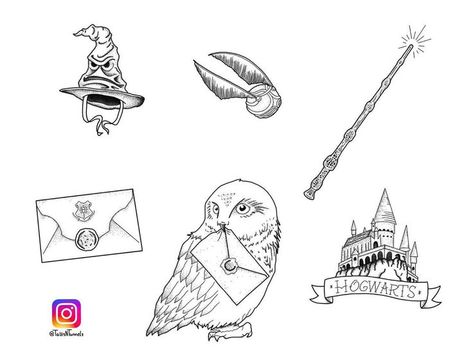 Harry Potter Flash Sheet, Harry Potter Line Tattoo, Elder Wand Tattoo, Harry Potter Wand Tattoo, Harry Potter Flash Tattoo, Harry Potter Tattoo Designs, Harry Potter Flash, Ravenclaw Tattoo, Harry Potter Tattoo Sleeve