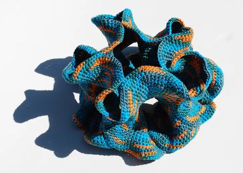 6 Math Concepts Explained by Knitting and Crochet | Mental Floss Math Crochet Pattern, Math Crochet, Crochet Math, Crochet Hyperbolic, Science Crochet, Geek Nursery, Hyperbolic Crochet, Analytic Geometry, Crochet Shapes