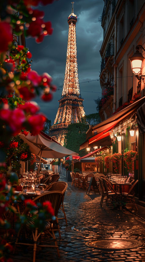 Springtime in Paris is magical! Enjoy an unforgettable evening near the Eiffel Tower, surrounded by blooming flowers, glowing lights, and timeless romance. 🌸✨#ParisNights #EiffelTowerViews #RomanticParis #SpringInParis #ParisPhotography #CityofLove #RomanticAtmosphere #StreetCafe #HighResolution Spring In Paris Aesthetic, Eifell Tower Pictures, Paris Travel Aesthetic, Flowers Glowing, Flowers In Paris, Eiffel Tower Aesthetic, Paris France Aesthetic, Window Seat Ideas, Paris Nightlife