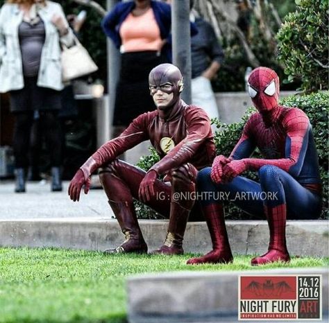 Flash And Spiderman, Spiderman, Flash