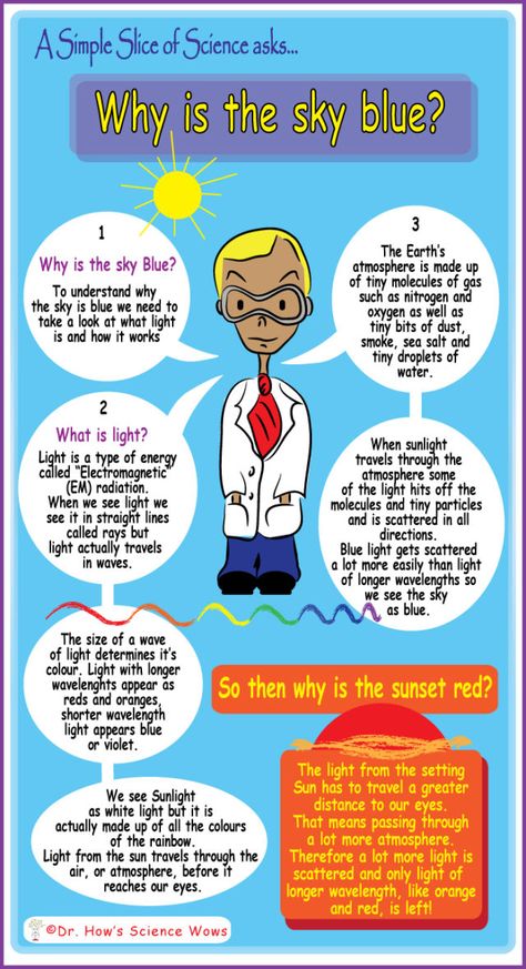 Basic Science For Kids, Why Is The Sky Blue, Science Chart, Everyday Science, Science Trivia, Earth Science Lessons, Educational Tips, Chemistry Basics, Physics Lessons