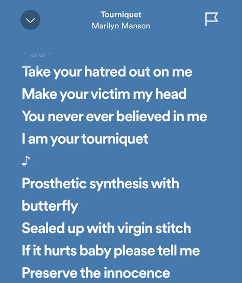 Tourniquet-marilyn manson Marlyn Manson Icon, Marilyn Manson Lyrics, Marilyn Manson Quotes, Marilyn Manson Funny, Marilyn Manson And Lindsay Usich, Tainted Love Marilyn Manson, Marilyn Manson, Song Lyrics, It Hurts