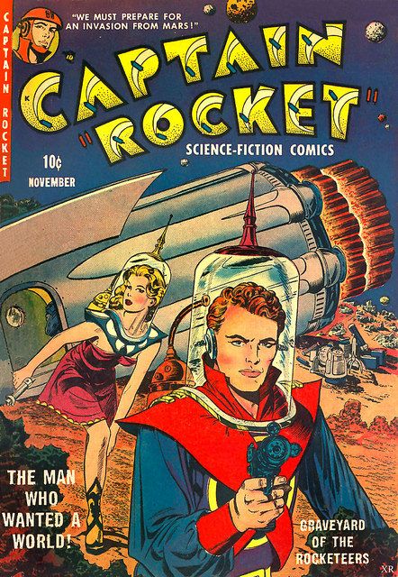 all images/posts are for educational purposes and are under copyright of creators and owners. Commercial use prohibited. Science Fiction Kunst, Bd Art, Golden Age Comics, Classic Comic Books, Sci Fi Comics, Classic Sci Fi, Pulp Magazine, Sci Fi Horror, Bd Comics