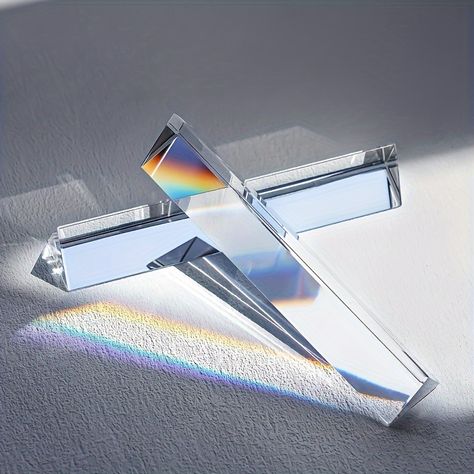 Faster shipping. Better service Prism Art, Prism Crystal, Photography Effects, Light Spectrum, Glass Prism, Triangular Prism, Rainbow Prism, Glass Cube, Rainbow Light