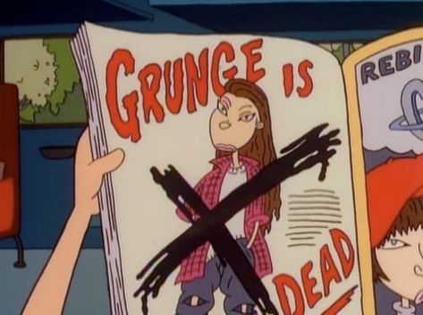 grunge is dead, rock is dead, grunge, res, orange, yellow, light, soft, aesthetic, retro, anime, anime aesthetic, magazine, subs A Cartoon, We Heart It, Lost