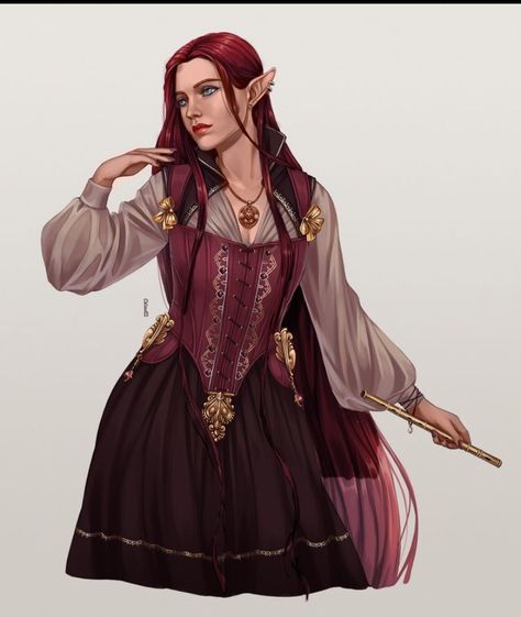 Rachel Denton, Dnd Cleric, Dnd Bard, Yuan Ti, Pathfinder Character, Elves Fantasy, Female Elf, Dnd Ideas, Dnd Stuff