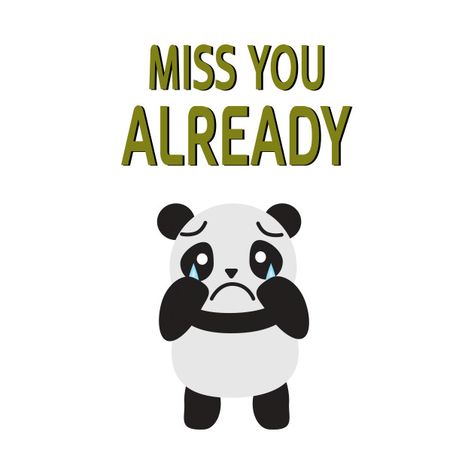 Panda Quotes, Panda Clipart, Ridiculous Pictures, Panda Painting, Panda Illustration, Baby Panda Bears, Happy Panda, Miss You Already, Cute Couple Comics