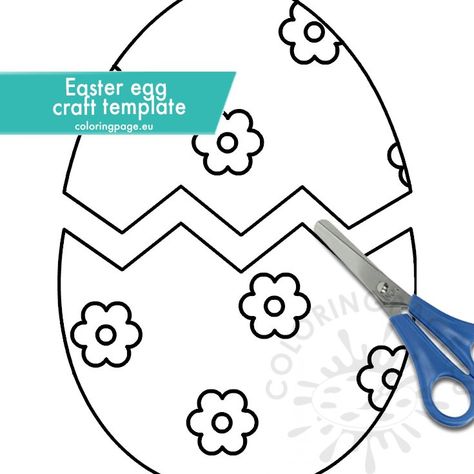 Cracked Easter Egg Template, Easter Egg Template, Cracked Egg, Easter Egg Painting, Easter Egg Crafts, Egg Crafts, New Friends, Wordpress Theme, Page Design