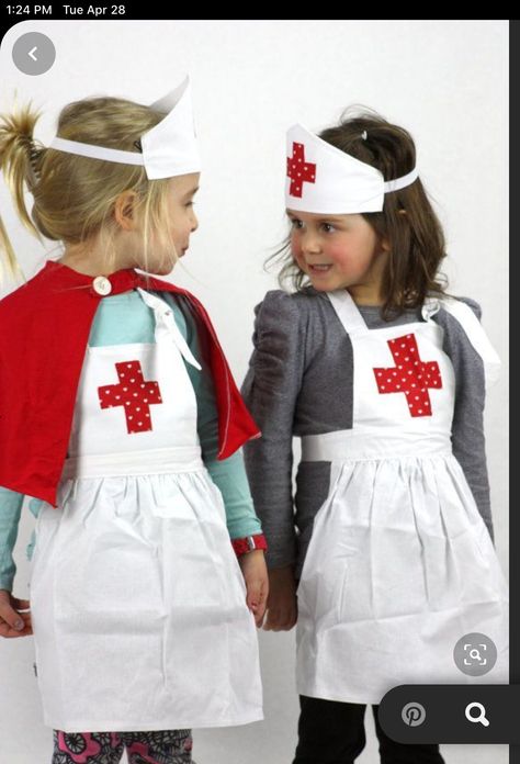 Costume Ideas For School, Nurse Outfit, Nurse Costume, Cute Nurse, School Nurse, Kids Dress Up, Halloween Nurse, Dress Up Outfits, Dress Up Costumes