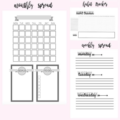 As awesome list of free bullet journal printables! Lots of cute hand drawn templates and tracker pages. Organize your calendar with these BUJO ideas. Click to see them all! #bujo #bujolove #bujoinspire #bujojunkies #bulletjournal #bulletjournaljunkie Bullet Journal Key Symbols, Bullet Journal Year, Free Bullet Journal Printables, Journal Printables Free, Bullet Journal October, Bullet Journal Minimalist, Bullet Journal Monthly Spread, Bullet Journal Page, Bullet Journal Key