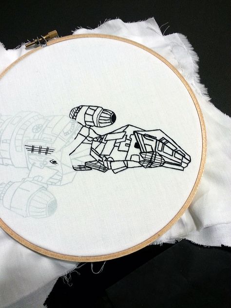 Work in Progress - Firefly Serenity embroidery by Sarah Hennessey Firefly Serenity, Needle Art, Felt Hearts, Firefly, Work In Progress, Needlework, Embroidery