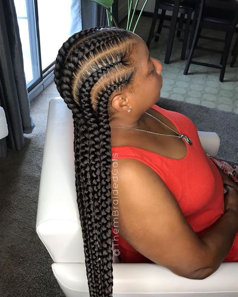 6 Feed In Braids, Feed In Braids, Curly Crochet Hair Styles, Feed In Braids Hairstyles, Cute Braided Hairstyles, Feed In Braid, Back To School Hairstyles, Sleek Hairstyles, Braids Hairstyles