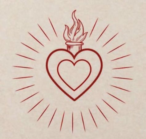 The Sacred Heart Tattoo, Milagro Heart Tattoo, Sacred Heart Sketch, Small Sacred Heart Tattoo, Simple Sacred Heart, Sacred Heart Tattoo Mexican, Sacred Heart Tattoo Stencil, Immaculate Heart Of Mary Tattoo, Sacred Heart Tattoo Traditional