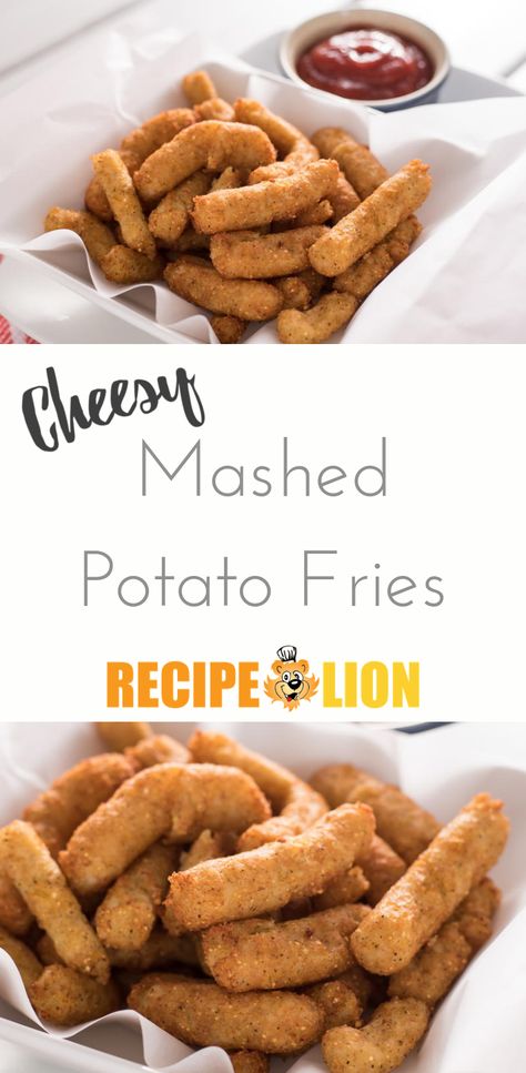 These mashed potato fries are the indulgent party appetizer you didn't know you needed! Fried Mashed Potatoes Fries, Mash Potato French Fries, French Fries From Mashed Potatoes, Mash Potato Fries, Mashed Potato French Fries, Mashed Potato Fries Recipe, Mashed Potatoes Fries, Mashed Potato Fries, Carnival Recipes