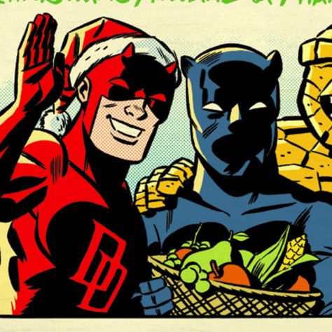 daredevil & black panther, christmas holiday Dc Christmas Icons, Black Panther Comic Icons, Dc Christmas Pfp, Marvel Christmas Pfp, Daredevil Christmas, Marvel Christmas Icons, Daredevil Pfp, Black Panther Christmas, Christmas Marvel