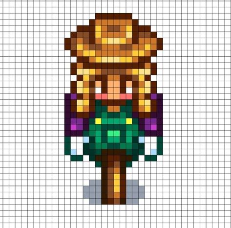 Stardew valley sprites Stardew Valley Sprites, Stardew Valley Characters, Stardew Valley Pixel Art, Tapestry Pattern, Pixel Art Grid, Beads Designs, Bead Ideas, Pixel Art Pattern, Stitch Art