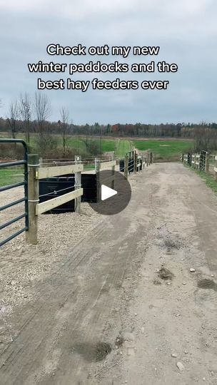 Facebook Horse Paddock Ideas, Horse Farm Ideas, Horse Paddock, Hay Feeder, The Barnyard, Horse Farm, Horse Barns, Horse Farms, Equestrian