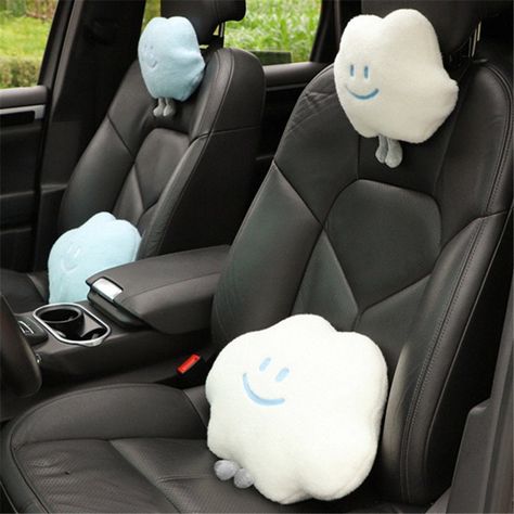 Car Deco, Car Accessories For Girls, Head Pillow, Car Cushion, Comfortable Pillows, Car Seat Cushion, Cute Smile, Pretty Cars, Smiling Face