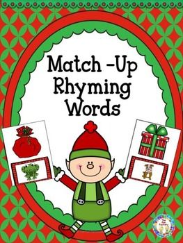 Christmas Rhyming Activities, Christmas Rhyming, Christmas Language Arts, Rhyming Pictures, Morning Meeting Activities, Meeting Activities, Reading Center, Early Childhood Activities, Preschool Winter