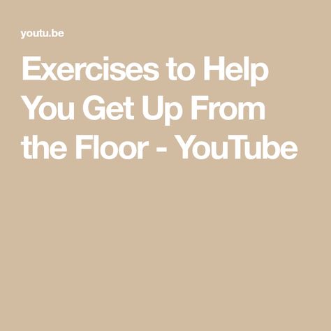 Floor Workouts, Regular Exercise, Get Up, Strength Training, Health And Beauty, The Creator, Health, Flooring