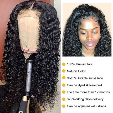 Frontal Wig Hairstyles, Closure Wigs, Curly Hair Wig, Deep Wave Hairstyles, Curly Lace Front Wigs, Peruvian Hair, Lace Closure Wig, Closure Wig, Brazilian Human Hair