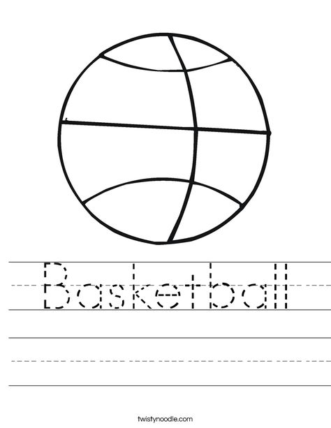 coloring sheet b for basketball | Basketball Worksheet Sports Lesson Plans, Basketball Crafts, Basketball Activities, Balls Quote, Sports Coloring Pages, Pre K Pages, Preschool Coloring Pages, Basketball Theme, Art Projects For Kids