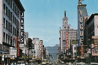 Granville Street, 1965 | "VANCOUVER, B.C., Canada GRANVILLE … | Flickr Fairmont Hotel Vancouver, Vintage Vancouver, Georgia Street, Granville Street, Fraser River, Busy Street, Vancouver Bc Canada, Downtown Vancouver, The Theatre