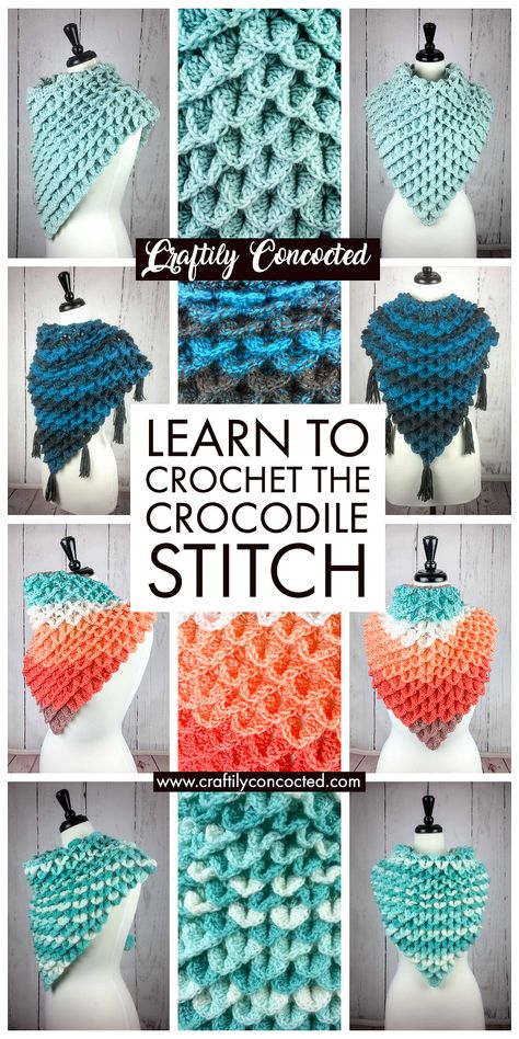 Crochet Bunting Free Pattern, Crochet Crocodile Stitch Tutorial, Patriotic Crochet, Embroidery Guide, Tips Sewing, Crochet Bunting, Foundation Single Crochet, شال كروشيه, Basic Stitches