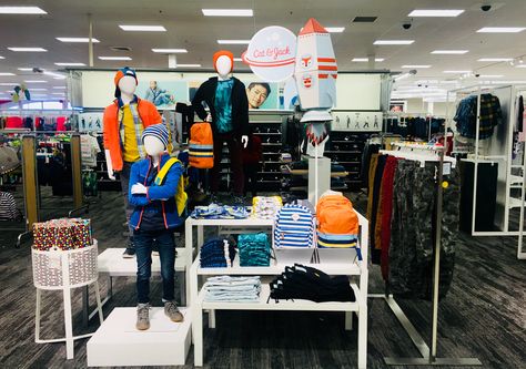 Target Visual Merchandising Ideas, Visual Merchandising Ideas, Merchandising Ideas, Visual Merchandiser, Target Style, Spring Colors, Cat & Jack, Visual Merchandising, Display Ideas