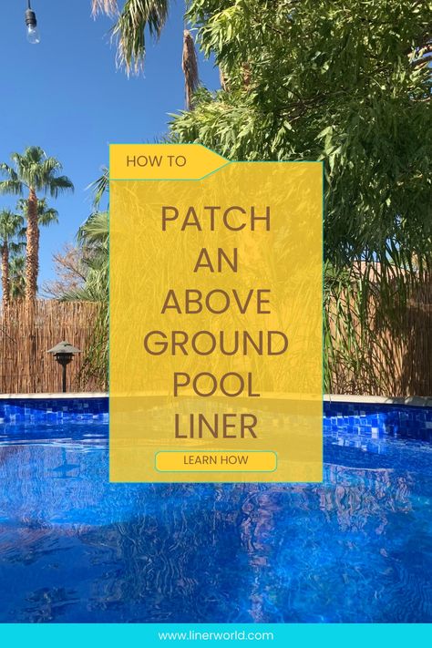 Wear and tear on your pool liner is expected during the busy summer months. Even if you’re extra careful, holes, tears, and leaks can still happen. If your liner did get damaged, a patch kit can help keep the fun alive. Pool Tricks, Pool Liner Repair, Pool Liner Replacement, Coleman Pool, Kayak Pools, Pool Nets, Swimming Pool Liners, Above Ground Pool Liners, Pool Repair