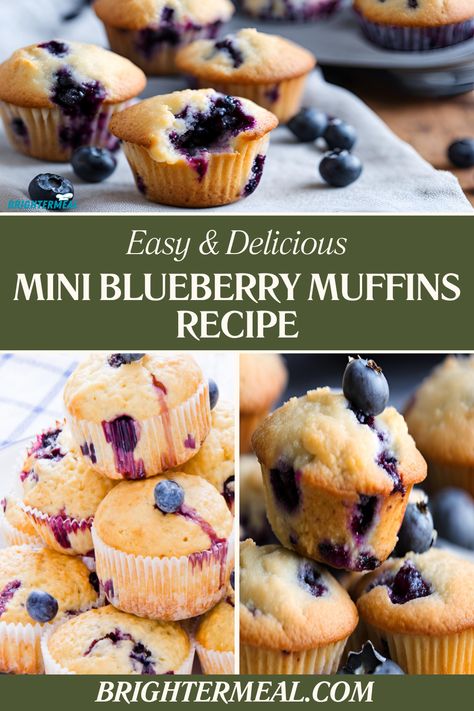 Mini Blueberry Muffins Gf Mini Muffins, Easy Mini Blueberry Muffins, Healthy Blueberry Muffins For Kids, Best Mini Blueberry Muffins, Mini Blueberry Muffins Healthy, Berry Muffins With Frozen Berries, Little Bites Muffins Copycat, Healthy Mini Muffins For Kids, Mini Muffins Easy