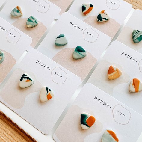 Stud Clay Earrings, Craft Clay, Diy Earrings Polymer Clay, Handmade Clay Jewelry, Poly Clay, Polymer Earrings, Earrings Clay, Polymer Clay Jewelry Diy, Clay Jewellery