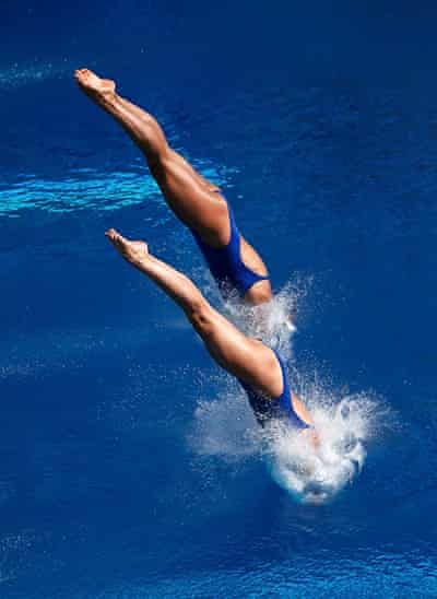 Divers above and below - in pictures | Art and design | The Guardian Diving Springboard, Vegas Pools, Thailand Adventure, Thailand Backpacking, Gymnastics Videos, Thailand Holiday, Thailand Beaches, Swimming Diving, Trampolines